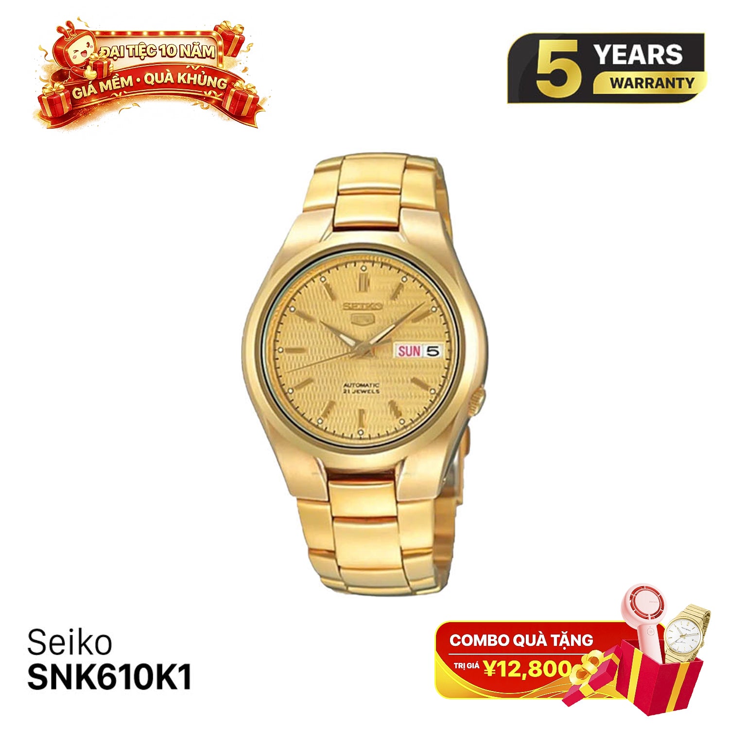 Seiko 5 SNK610K1 စက်ပိုင်းဆိုင်ရာနာရီ