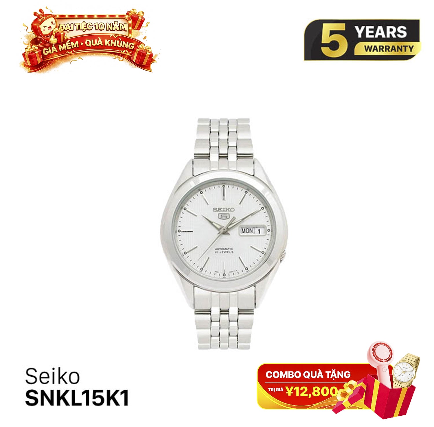Seiko 5 SNKL15K1 နာရီ