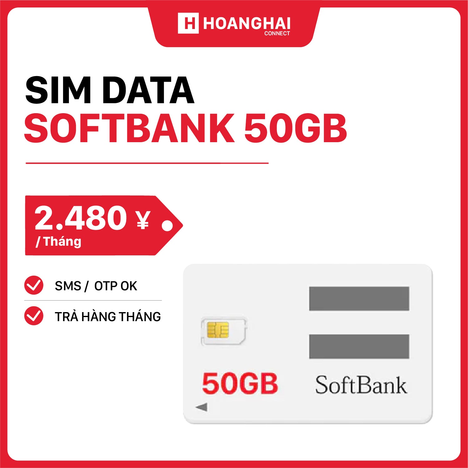 Softbank 50GB ဒေတာဆင်းကတ်၊ ဈေးနှုန်း ယန်း ၂၄၈၀ - အခမဲ့ ကြိုးမဲ့နားကြပ်