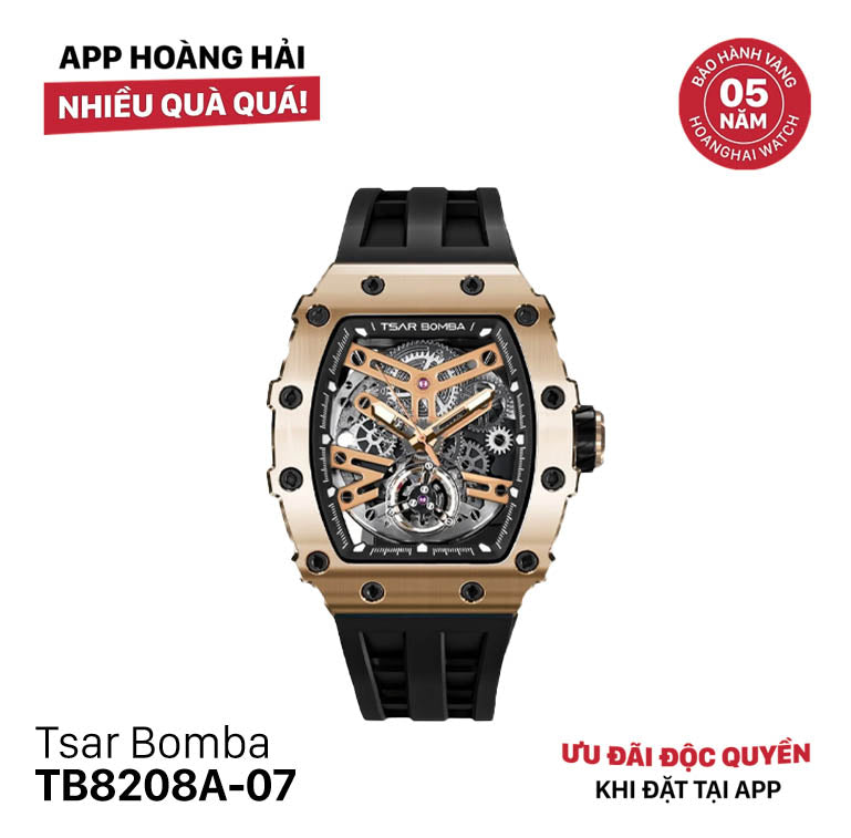 Đồng hồ cơ Tsar Bomba Stainless Steel TB8208A