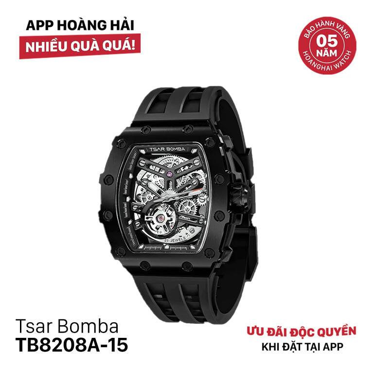 Đồng hồ cơ Tsar Bomba Stainless Steel TB8208A