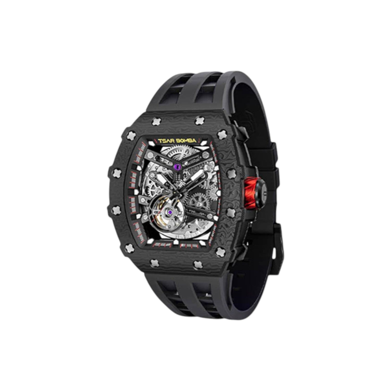 Đồng hồ cơ Tsar Bomba Carbon TB8208CF