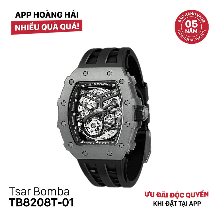 Đồng hồ cơ Tsar Bomba Titanium TB8208T