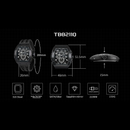 Đồng hồ pin Tsar Bomba Stainless Steel TB8211Q