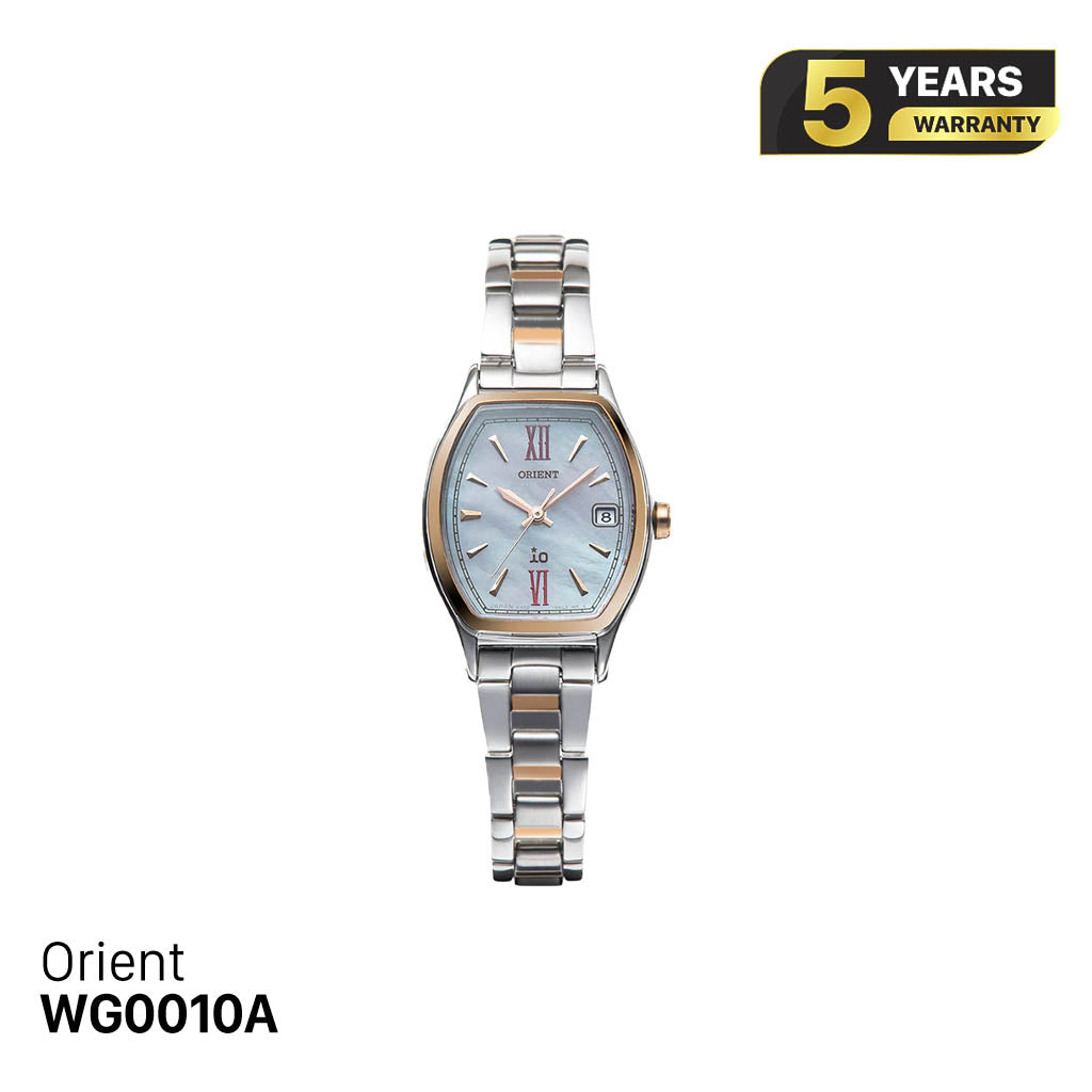 Orient iO Natural & Plain RN-WG0010A အမျိုးသမီးသုံး နေရောင်ခြည်စွမ်းအင်သုံး နာရီ