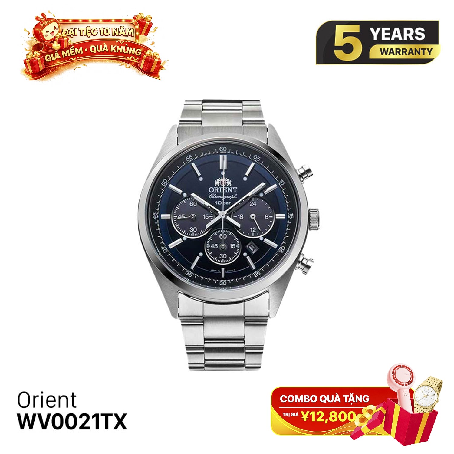 Orient Sports WV0021TX နေရောင်ခြည်စွမ်းအင်သုံးနာရီ - မှာယူမှုများလက်ခံခြင်း