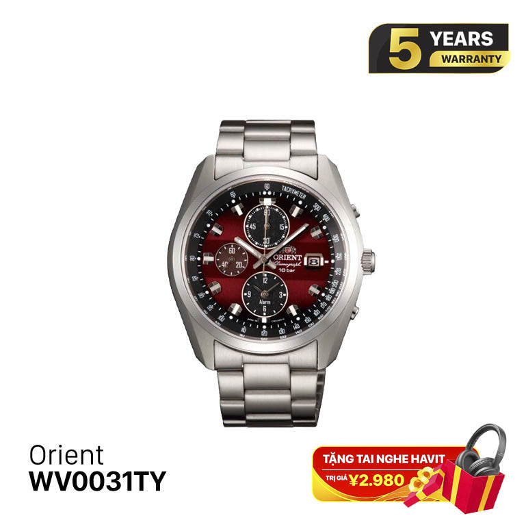 Orient Chronograph WV0031TY နေရောင်ခြည်စွမ်းအင်သုံးနာရီ - မှာယူမှုများလက်ခံပါသည်