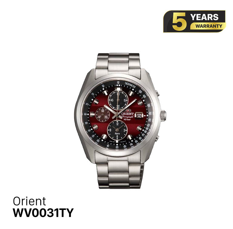 Orient Chronograph WV0031TY နေရောင်ခြည်စွမ်းအင်သုံးနာရီ - မှာယူမှုများလက်ခံပါသည်