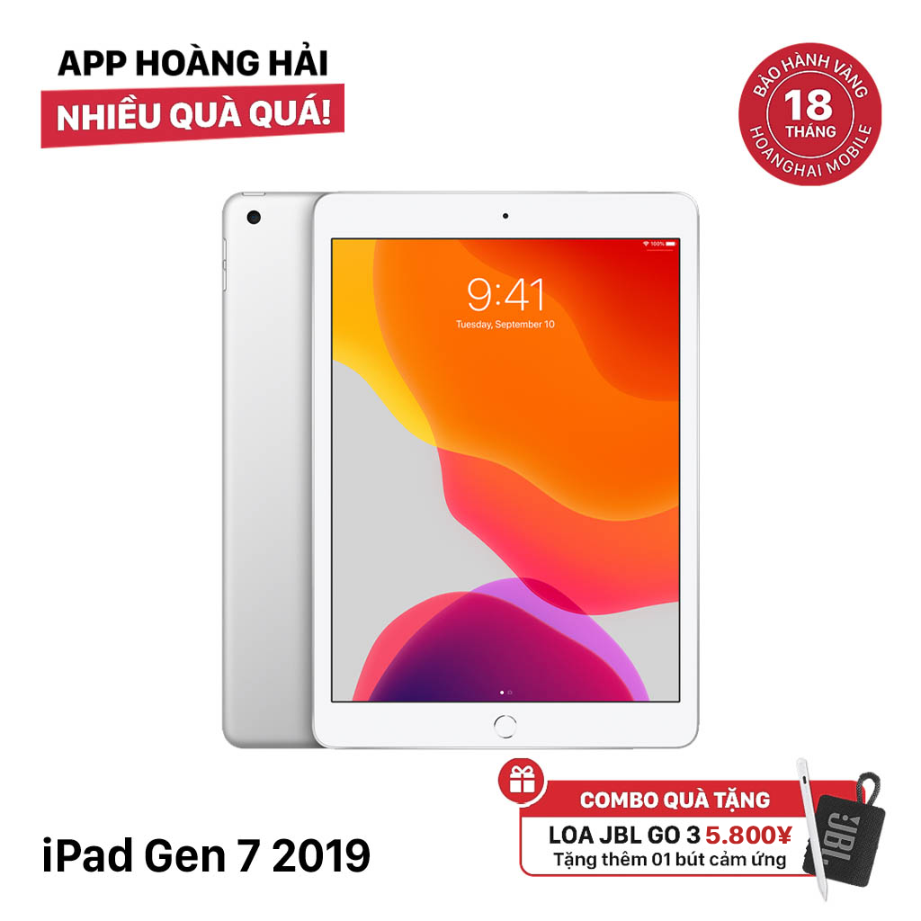 iPad Gen 7 10.2 လက်မ ငွေရောင် 32GB 4G+Wifi 98% ဘက်ထရီ 85% 