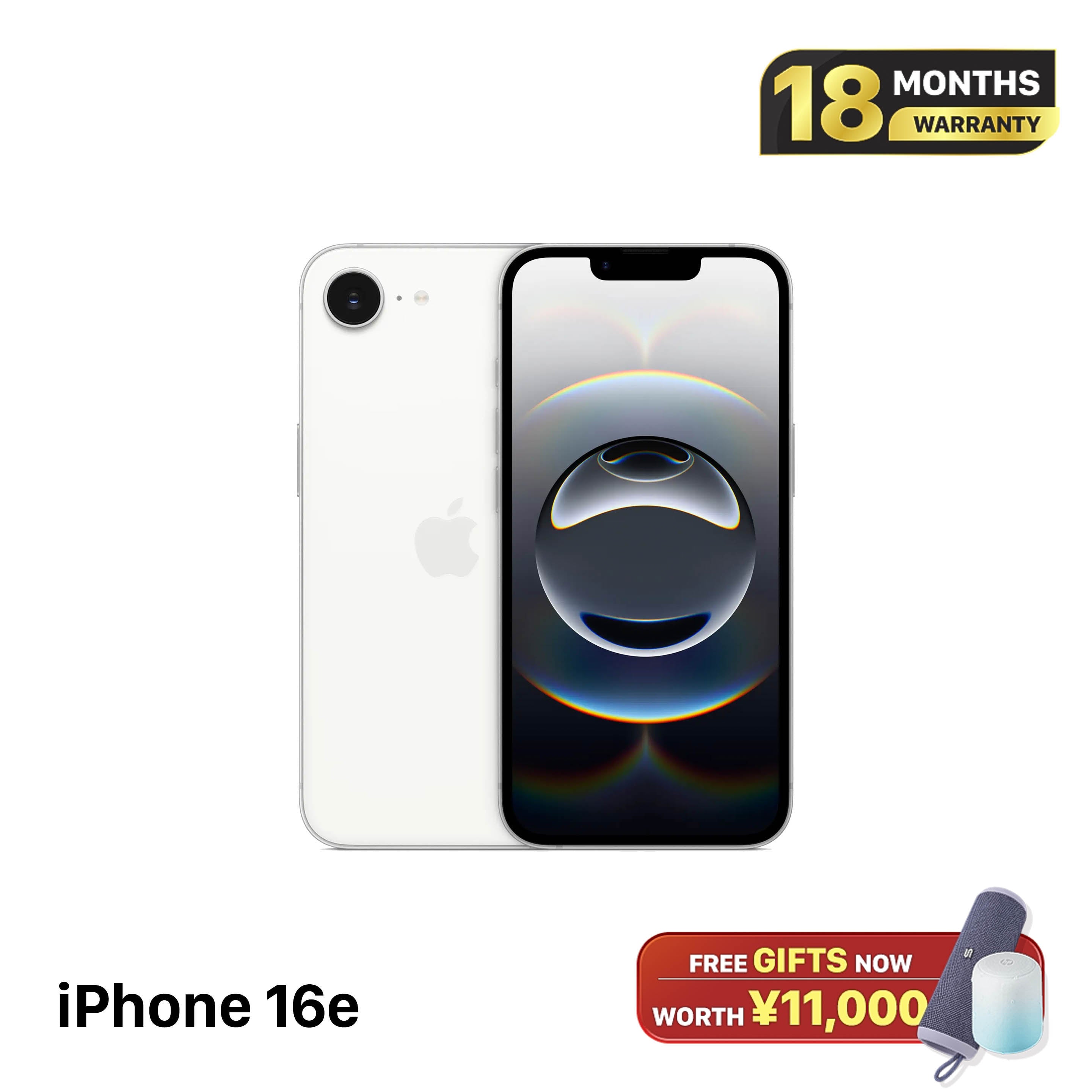 iPhone 16e 128GB White SB မှ 100% International Warranty (SB Sim No) 
