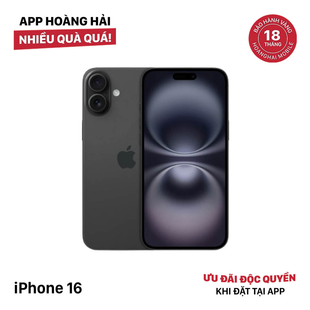 iPhone 16 128GB အနက်ရောင် SB မှ 100% International Warranty (SB Sim No) 
