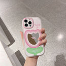 HHPK48 Mirrored Tulip Pattern ဖုန်း Case 