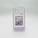 HHPK05 လှိုင်းတွန့်အစွန်းသည် ခရမ်းရောင်ပန်းပွင့်ပုံစံဖြင့် 