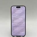 iPhone 15 Pro 256GB အနက်ရောင် 98% ဘက္ထရီ 87% နိုင်ငံတကာ AU မှ (AU sim - ခြစ်ရာဆေးအစွန်းများ၊ ကျောညိုရောင်၊ 0.5x/3x အစက်များ) - HH7140 