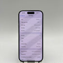 iPhone 15 Pro 256GB အနက်ရောင် 98% ဘက္ထရီ 87% နိုင်ငံတကာ AU မှ (AU sim - ခြစ်ရာဆေးအစွန်းများ၊ ကျောညိုရောင်၊ 0.5x/3x အစက်များ) - HH7140 