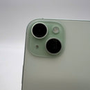 iPhone 15 128GB အစိမ်းရောင် 98% ဘက်ထရီ 100% Apple International (အစားထိုး ဘက်ထရီ၊ ခြစ်ရာ လိမ္မော်ရောင် အနားသတ်) - HH4568 