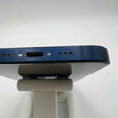 iPhone 12 128GB အပြာရောင် 98% ဘက္ထရီ 100% စက်ပစ္စည်းသည် ကွန်ရက်ဘေလ်များအားလုံးကို ပေးချေပြီး Apple International (မျက်နှာပြင် ခြစ်ရာ၊ ခြစ်ရာအစွန်းများနှင့် DTP) - HH7962 