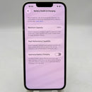 iPhone 14 128GB အဖြူရောင် 98% ဘက်ထရီ 100% နိုင်ငံတကာ DCM (DCM ဆင်းမ်မရှိပါ - အစားထိုး ဘက်ထရီ၊ ခြစ်ရာအစွန်းများ) - HH6287 