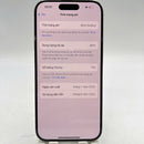 iPhone 15 Pro 128GB သဘာဝ 98% ဘက်ထရီ 85% Apple International (0.5x နေရာ) - HH7611 