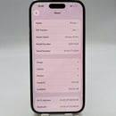 iPhone 14 Pro 128GB အဖြူရောင် 98% ဘက်ထရီ 85% Apple International (0.5x၊ 3x အစက်များ) - HH8159 