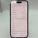 iPhone 14 Pro 128GB ငွေရောင် 98% ဘက္ထရီ 85% International SB (SB မှ SIM မရှိပါ - အစားထိုး ဘက်ထရီ - အစွန်းတွင် ခြစ်ရာများ၊ 0.5x/3x အစက်များ) - HH3747 