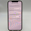 iPhone 12 Pro Max 256GB အဖြူရောင် 98% ဘက်ထရီ 87% အာမခံ စက်ပစ္စည်းသည် ကွန်ရက်အခကြေးငွေအားလုံးကို ပေးဆောင်ထားပြီး Apple International (မျက်နှာပြင် ခြစ်ရာ၊ ခြစ်ရာအစွန်းများ၊ 2.5x အစက်များ) - HH6520 