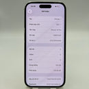 iPhone 14 Pro 128GB ငွေရောင် 98% ဘက္ထရီ 85% International SB (SB မှ SIM မရှိပါ - အစားထိုး ဘက်ထရီ - အစွန်းတွင် ခြစ်ရာများ၊ 0.5x/3x အစက်များ) - HH3747 