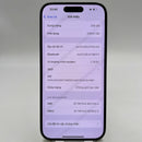 iPhone 15 Pro 128GB အဖြူရောင် 98% ဘက္ထရီ 87% Apple International (LKCH ကင်မရာ၊ ခြစ်ရာများ၊ ကျောညိုရောင်) - HH8953 