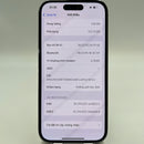 iPhone 14 Pro 128GB ခရမ်းရောင် 98% ဘက္ထရီ 100% စက်ပစ္စည်းသည် ကွန်ရက်အခကြေးငွေအားလုံးကို ပေးချေပြီး Apple International (အစားထိုး ဘက်ထရီ၊ 3x အစက်များ) ကဲ့သို့ အသုံးပြုထားသည် - HH5411 