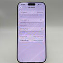 iPhone 16 Pro Max 512GB အနက်ရောင် 98% ဘက်ထရီ 93% Apple International - HH0696 