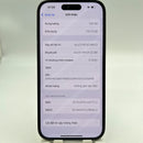 iPhone 14 Pro 128GB ခရမ်းရောင် 98% ဘက္ထရီ 100% စက်ပစ္စည်းသည် ကွန်ရက်အခကြေးငွေအားလုံးကို ပေးချေပြီး Apple International (အစားထိုး ဘက်ထရီ၊ 3x အစက်များ) ကဲ့သို့ အသုံးပြုထားသည် - HH5411 