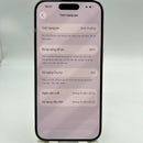 iPhone 15 Pro 128GB အဖြူရောင် 98% ဘက္ထရီ 87% Apple International (LKCH ကင်မရာ၊ ခြစ်ရာများ၊ ကျောညိုရောင်) - HH8953 