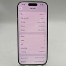 iPhone 16 Pro 256GB အဖြူရောင် 98% ဘက်ထရီ 91% International Apple - HH3355 