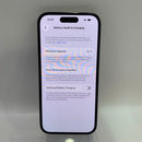 iPhone 14 Pro 256GB အနက်ရောင် 98% ဘက်ထရီ 87% စက်ပစ္စည်းသည် ကွန်ရက်အခကြေးငွေအားလုံးကို ပေးဆောင်ပြီး Apple International (မျက်နှာပြင်ကြီး ခြစ်ရာများ) - HH4418 