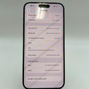 iPhone 15 Pro Max 256GB အပြာရောင် 98% ဘက္ထရီ 87% International SB မှ SB (No SB sim - 0.5x အစက်အပြောက်များ၊ မျက်နှာပြင် ခြစ်ရာ၊ နောက်ကျောခြစ်ရာ၊ အစွန်းအမှောင်များ) - HH0610 