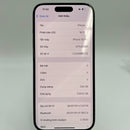 iPhone 15 Pro 128GB အဖြူရောင် 98% ဘက္ထရီ 87% Apple International (LKCH ကင်မရာ၊ ခြစ်ရာများ၊ ကျောညိုရောင်) - HH8953 