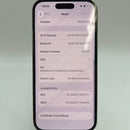 iPhone 14 Pro 256GB အဖြူရောင် 98% ဘက်ထရီ 85% နိုင်ငံတကာ DCM (DCM ဆင်းမ်မရှိပါ - 3x အစက်အပြောက်များ) - HH9209 