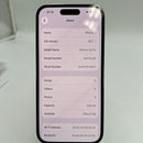 iPhone 14 Pro 128GB ငွေရောင် 98% ဘက္ထရီ 85% International SB (SB မှ SIM မရှိပါ - အစားထိုး ဘက်ထရီ - အစွန်းတွင် ခြစ်ရာများ၊ 0.5x/3x အစက်များ) - HH3747 