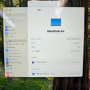 Macbook Air 2023 15 လက်မ အဖြူရောင် Apple M2/RAM 8GB/SSD 256GB 98% ဘက်ထရီ 86% BPΤΑ 