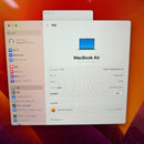 Macbook Air 2023 15 လက်မ အဖြူရောင် Apple M2/RAM 8GB/SSD 256GB 98% ဘက်ထရီ 86% BPΤΑ 