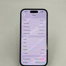 iPhone 14 Pro 128GB ခရမ်းရောင် 98% ဘက္ထရီ 100% နိုင်ငံတကာ DCM ( DCM ဆင်းမ်အသုံးပြုခြင်းမရှိပါ - ဘက်ထရီကို အစားထိုးထားခြင်း၊ 0.5x/3x အစက်အပြောက်များ၊ လိမ္မော်ရောင်အစွန်းတွင် ခြစ်ရာများ၊ ဆေးခြယ်ထားသော အစွန်းများပေါ်တွင် ခြစ်ရာများ - HH4287 