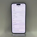 iPhone 14 Pro Max 128GB ခရမ်းရောင် 98% ဘက်ထရီ 85% Apple International (ခြစ်ရာအစွန်းများ) - HH8952 