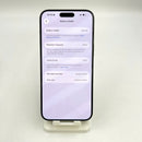 iPhone 15 Pro Max 1TB Black Titanium 98% ဘက်ထရီ 100% နိုင်ငံတကာ Apple ဗားရှင်း (မျက်နှာပြင်ခြစ်ရာများစွာ၊ 0.5x အပြစ်အနာအဆာများ၊ ဘက်ထရီအစားထိုးထားသည်) - HH9393