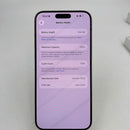 iPhone 15 Pro Max 256GB အပြာရောင် 98% ဘက္ထရီ 87% International SB မှ SB (No SB sim - 0.5x အစက်အပြောက်များ၊ မျက်နှာပြင် ခြစ်ရာ၊ နောက်ကျောခြစ်ရာ၊ အစွန်းအမှောင်များ) - HH0610 