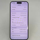 iPhone 15 Pro Max 1TB Black Titanium 98% ဘက်ထရီ 100% နိုင်ငံတကာ Apple ဗားရှင်း (မျက်နှာပြင်ခြစ်ရာများစွာ၊ 0.5x အပြစ်အနာအဆာများ၊ ဘက်ထရီအစားထိုးထားသည်) - HH9393