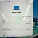 Macbook Air 2022 13.6လက်မ မီးခိုးရောင် M2/ RAM 8GB/ SSD 256GB ဘက်ထရီ 94% BPTA 115 ကြိမ် အားသွင်း 