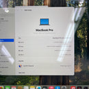 Macbook Pro 2019 13.3လက်မ မီးခိုးရောင် Intel Core i7/RAM 16GB/SSD 256GB 97% ဘက်ထရီ 100% BPTA (အစားထိုး ဘက်ထရီ၊ ခြစ်ရာများ၊ နက်ရှဲလ်) 