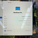 Macbook Pro 2019 13.3လက်မ မီးခိုးရောင် Intel Core i7/RAM 16GB/SSD 256GB 97% ဘက်ထရီ 100% BPTA (အစားထိုး ဘက်ထရီ၊ ခြစ်ရာများ၊ နက်ရှဲလ်) 
